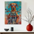 thumbnail image 5 of Rhodesian Ridgeback Dog Poster Riding A Motorcycle - Rhodesian Ridgeback Dog Canvas Wall Art For Bedroom Decor - Nursery Wall Decor - Dog Accessories, 5 of 6