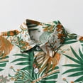 thumbnail image 5 of Boy's Floral Printed Hawaiian Shirt Button Down Short Sleeve Kids Summer Beach Holiday Shirts for Girls 1-13 Years, 5 of 7