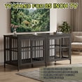 thumbnail image 5 of TIME RAY 78 Inch Dog Crate Furniture for Large Dog,Wood Dog Kennel Furniture Indoor with Removable Divider,Dog Cage Furniture as TV Stand,Black, 5 of 7