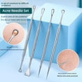 thumbnail image 5 of Professional Stainless Steel Acne Needle Tool for Blackhead and Whitehead Removal with Anti-Bacterial Design, 5 of 7