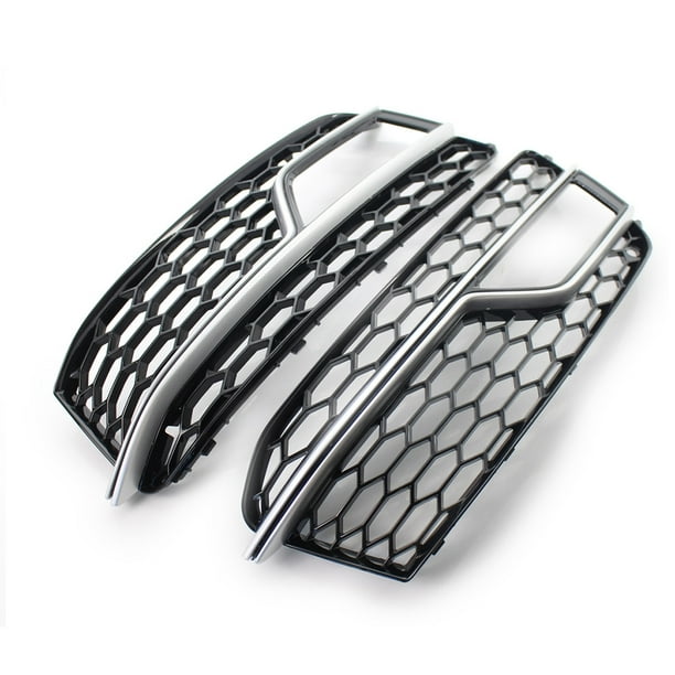 Scienceny Rejillas de luz antiniebla Rejilla de parachoques negra Diseño elegante Suministros reemplazados Reemplazo de protección de malla central Vehículos, repuestos y accesorios Mis Scienceny VI015420-01