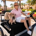 thumbnail image 3 of Golf Cart Seat Covers for 2 Seater, Black Soft Microfiber Cart Seat Towel Blanket, Pure Black Absorbent Breathable Non Slip Bench Seats Protector for Golf Course 51"x31", 3 of 9