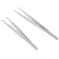 thumbnail image 2 of Pinzas Rectas Nikou 2 Piezas Pinzas de Acero Inoxidable, 2 of 9