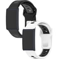 thumbnail image 1 of wonima11 Sport Band Compatible with Amazfit Helio Strap Fitness Tracker Wristband Ultra Soft Liquid Silicone Breathable and Sweat Proof, Quick Detachable Design,2 pack., 1 of 1