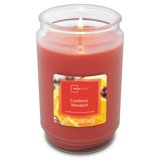 Mainstays Cranberry Mandarin 20oz Single-Wick Jar Candle - Pack Of 2, Large Glass Jar