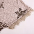 thumbnail image 4 of Women's Summer V-Neck Lace T-shirt Star Print Loose Wild Breatheable Cool Short Sleeve Tops, 4 of 8