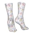 thumbnail image 7 of Fuzoiu Hand Drawn Rabbit Print Crew Socks,Casual Athletic Gym LightWeight Thin Socks,Casual Crew Socks for Men Woman,Calf Length Crew Socks, 7 of 7