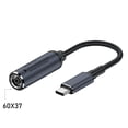 thumbnail image 1 of Cable adaptador para computadora portátil PD100W, interfaz de CC a cable de conversión tipo C, fuente de alimentación de CC, segundo puerto de carga tipo C, 1 of 6