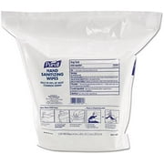 PURELL 911802 - Sanitizing Wipes, 6 x 8, White, 1200/Refill Pouch, 2/Carton