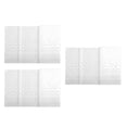 thumbnail image 3 of Mantel de plástico impermeable y a prueba de aceite, reutilizable, rectangular, con estampado de lunares, para banquetes, picnics y fiestas, color blanco, 3 unidades, 3 of 14