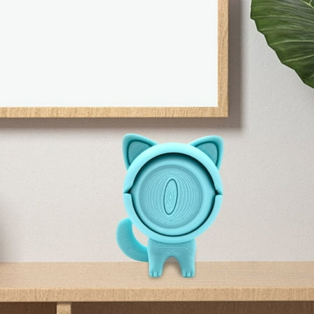 

3D Printed One Eyed Cat Toy 3D Printed Cat Model Turnable Eyes Festival Toys Home Executive Desk Toys One Eyed Christmas Decorations Trees Christmas Ornament Set Shatterproof Christmas Ornament Pack