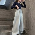 thumbnail image 5 of XIYNBAOK Low Rise Pants Sweat Pants Trendy Pants Kids Wide Leg Sweatpants Kids Sweat Girls Baggy Sweatpants Toddler Girl Clothes 4t, 15-16 Years, 5 of 5