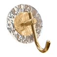 thumbnail image 4 of Ganchos para toallas Gloria Ganchos de acrílico decorativos alta resistencia Gancho de pared Dorado, 4 of 9