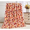 thumbnail image 2 of Décor&More Autumn Harvest Fallr Collection Festive and Cuddly Holiday Microplush Throw Blanket (50" x 60") -Autumn Leaves, 2 of 3