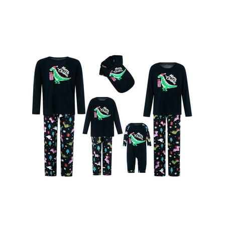

wybzd Christmas Matching Family Pajamas Sets for Adult Kids Baby Dog Holiday Xmas Sleepwear Set