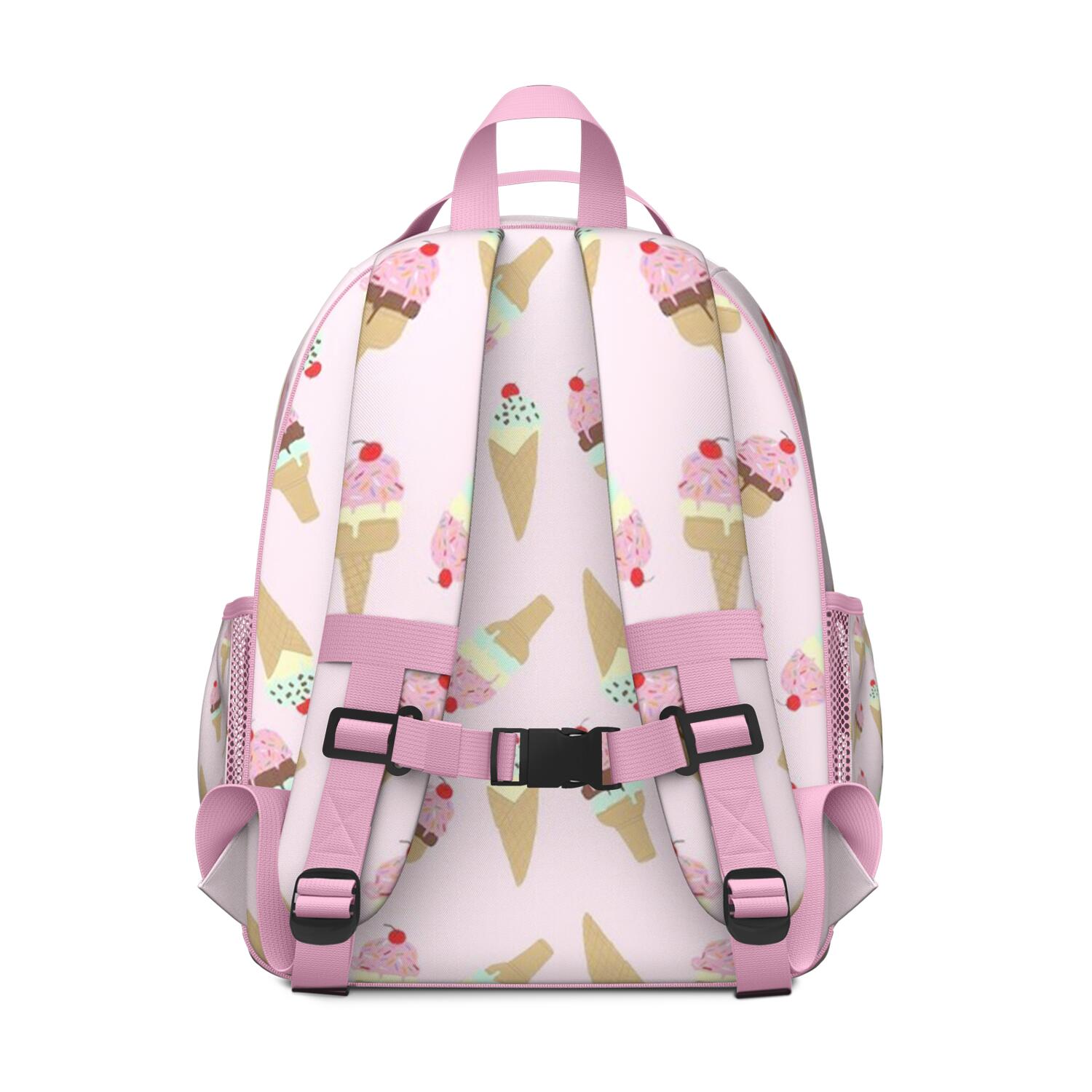 Food Pattern School Backpack - Lightweight Waterproof Daypack for Teens with S-Shaped Shoulder Straps & Breathable Back Panel