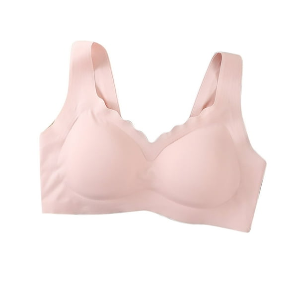 cfhntfmh Sports Bras for Women Workout Scalloped High Support Full Coverage Bralettes Seamless Running Workout Bras