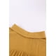 thumbnail image 4 of ABPHQTO Blusa drapeada de manga corta con dobladillo alto y bajo con cuello para mujer, 4 of 5