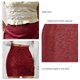 thumbnail image 5 of Falda ceñida al cuerpo elegante falda lápiz corta de gamuza de cintura alta para ir de compras, 5 of 6