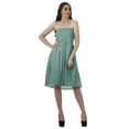 thumbnail image 4 of Moomaya Robes d'Été Sans Bretelles pour Femmes en Crêpe Imprimé, Robe Tube Smockée pour Femmes, 4 of 4