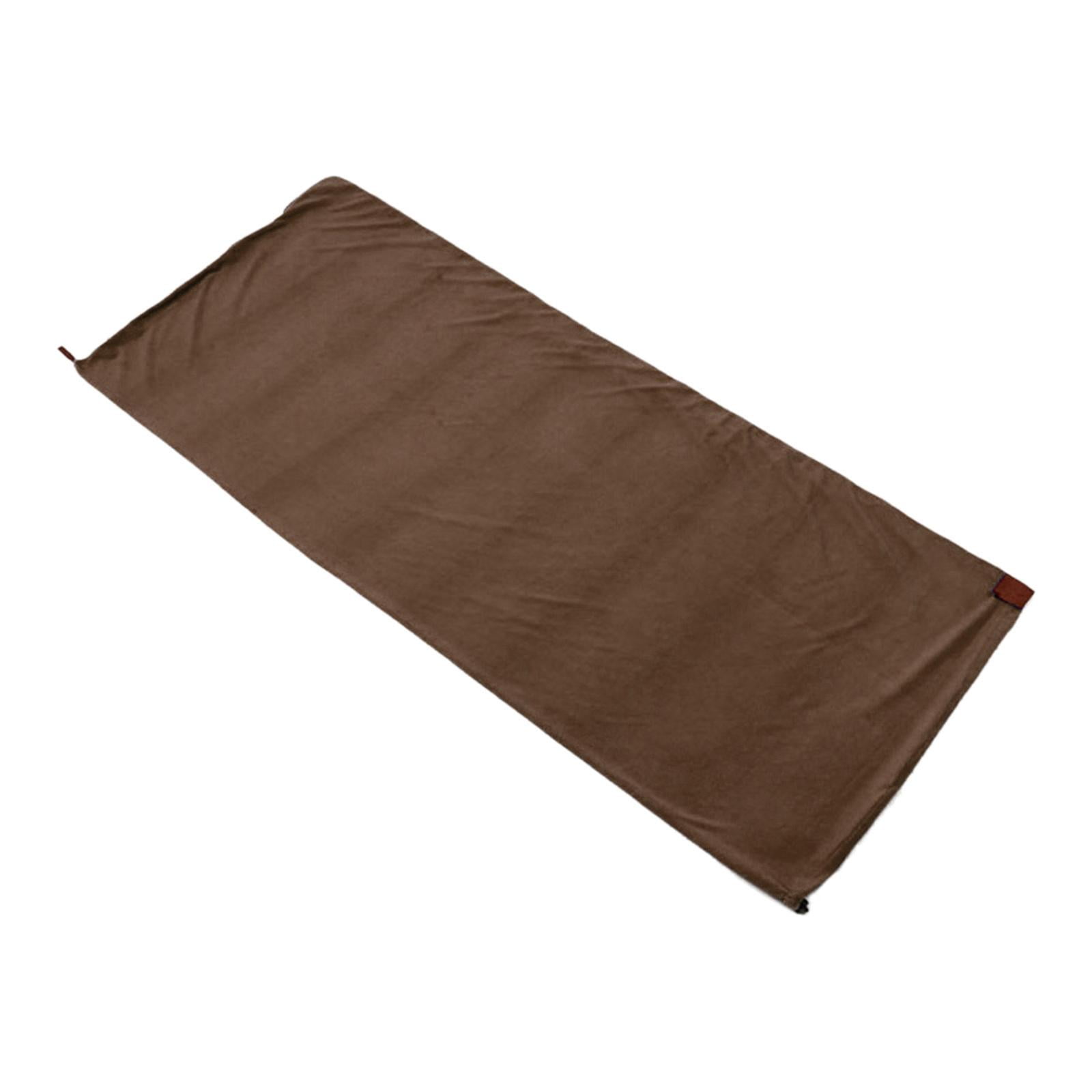 Axioma -Fleece sleeping bag liner, thermal pillow, sleeping bag, warm emergency camping Coffee