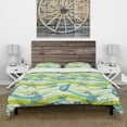 thumbnail image 3 of Designart 'Underwater Sea life, sea horse and star fish' Coastal Duvet Cover Set, 3 of 4