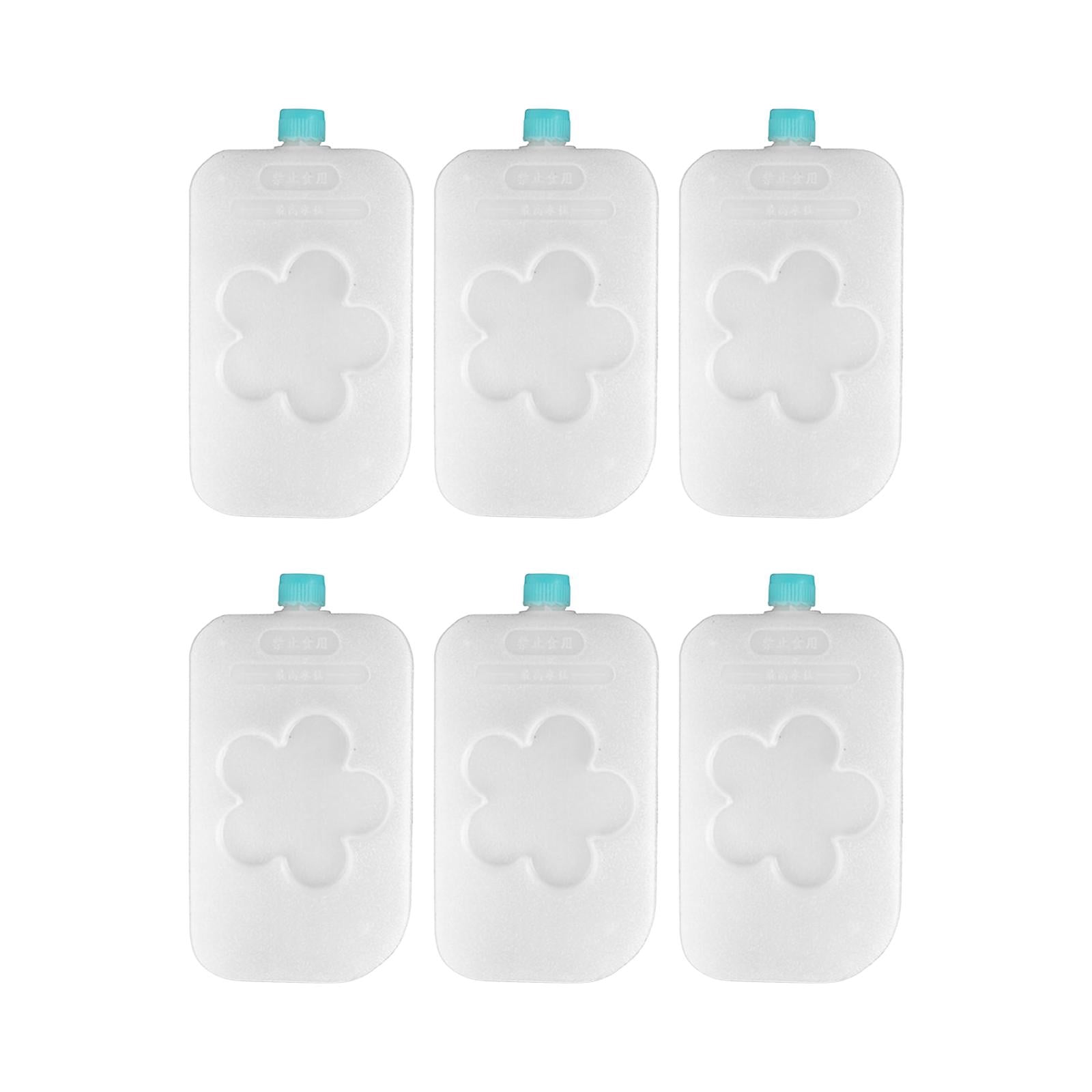 6x Freezer Packs Blocks Portable that Simply Stays Cooling Elements Ice Blocks Ice Pack for Hiking Picnic Family Outdoors 16.5cmx9cmx3cm