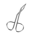 thumbnail image 1 of Clearance: Stainless Steel Eyebrow Tweezer Scissors Shaped Slant Tip Tweezer Clip, 1 of 4