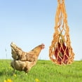 thumbnail image 2 of 2 Pcs Poultry Treat Feeders Tool Belt Chicken Coop Supplies Food Dispenser Melon Hammock Cradle Hanging For Hens Nylon, 2 of 6