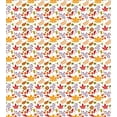 thumbnail image 3 of Autumn Duvet Cover Set, Seasonal Leaves Mixed Floral Illustration Plain Background Print, Decorative 3 Piece Bedding Set with 2 Pillow Shams, Queen Size, Vermilion and Burnt Orange, by Ambesonne, 3 of 3