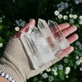 thumbnail image 4 of 3pc 4-5cm Clear Quartz Healing Crystal Wand Chakra Obelisk Tower Point HomeDecor, 4 of 8