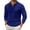 Dark Blue #004A, variant on Mens Knit Polo Sweater 2025 Henley V Neck Stretch Knitted Polo Shirts Long Sleeve Casual Collared Sweater,Hot Pink 4XL