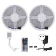 thumbnail image 1 of Tira de luz LED colorida de 10 m/32,4 pies con control remoto de 44 teclas 5050 RGB luz de tira ambiental infrarroja para boda enchufe AU 100-240 V, 1 of 10