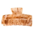 thumbnail image 1 of Pinzas para el pelo, pasadores de tortuga, clips con forma rectangular, color café, 1 of 5