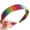 XL XL, variant on Autumn Wash Face Plush Headband Rainbow Striped Elastic Styling Hair Hoop Fancy Hair Accessories for Women