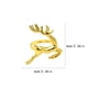 thumbnail image 3 of Toystoory Servilletas de San Valentín Elk Deer Diseño Hebilla decorativa Servilleteros Decoraciones de Toallas de papel para diario Vacaciones Mostrada dorado Toystoory HA060543-01, 3 of 6