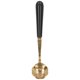 thumbnail image 1 of Cuchara de acero inoxidable con forma de flor Cuchara para beber Cuchara para helado Cuchara para postre Mango negro, 1 of 10