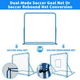 thumbnail image 3 of EcoSummer 4x4ft Dual-Mode Soccer Goal & Rebounder Net, Adjustable Angle Training Equipment for Kids Teens Adults, 3 of 6