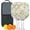 White-1, variant on Pickleball Paddles Set Of 2, Fiberglass Surface, Spring Flowers Floral Print, 4 Balls & Bag