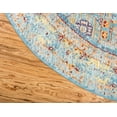 thumbnail image 5 of Unique Loom Tremolo Austin Rug Light Blue/Cream 6' 1" Round Border Bohemian Perfect For Dining Room Entryway Bed Room Kids Room, 5 of 9