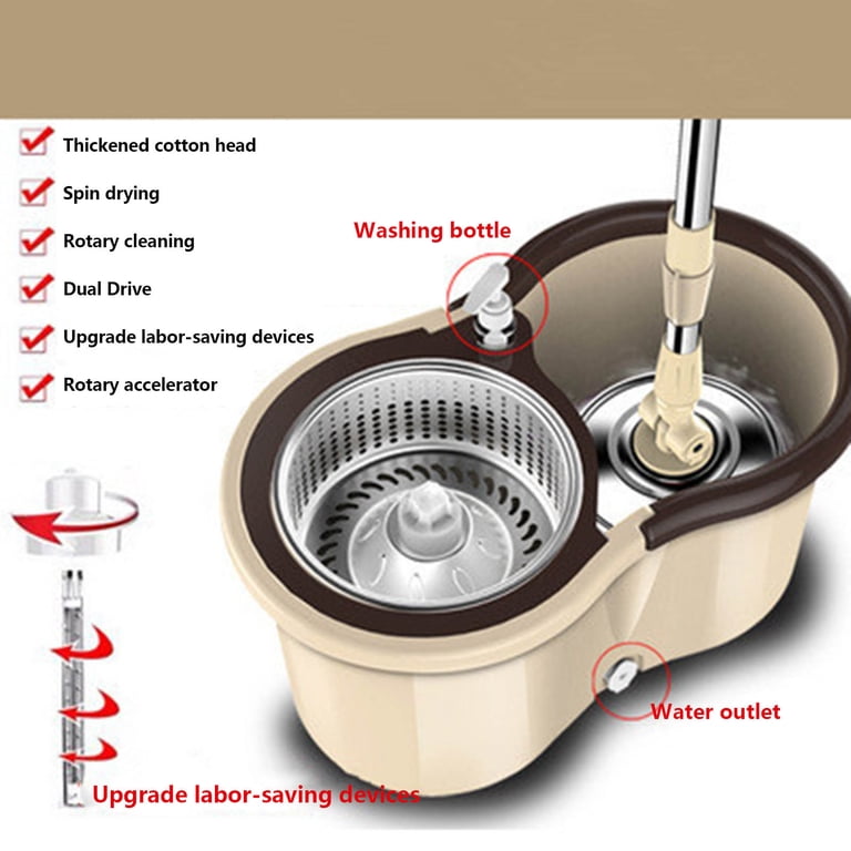 Spin Mop 360° Rotate Dirty Clean Water Detached Mop And Bucket Set Self Wash Spin Mop Adjustable Long Handle I3055771783 Spin Mop 360° Rotate Dirty Clean Water Detached Mop And Bucket Set Self Wash Spin Mop Adjustable Long Handle I3055771783