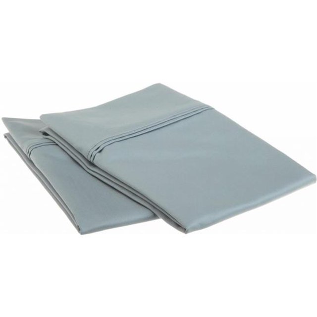 Egyptian Cotton 1200 Thread Count Solid Pillowcase Set King-Teal