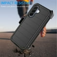 thumbnail image 3 of For Samsung Galaxy A36 5G Case with Built-in Screen Protector and Holster Belt Clip, Military Grade Protection Shockproof Heavy Duty Rugged Kickstand Phone Cover for Galaxy A36 5G Case - Black, 3 of 10
