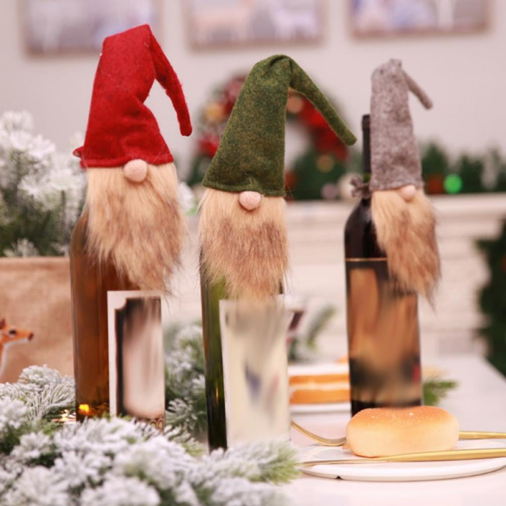 Details about   Handmade Swedish Gnome Bottle Cover Mini Tomte Bottle Topper Christmas Decor USA 