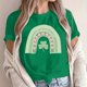 thumbnail image 4 of Camiseta de Manga Corta de Cuello Redondo Impresa de Primavera Superior de las Mujeres, Mezcla Ligera de Poliéster para Uso Diario Y de Fiesta Casual, 4 of 9