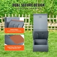 thumbnail image 4 of VEVOR Hog Feeder, 2.2 Bushel Capacity, Single Door Pig Feeder, Heavy Duty Steel Piglets Feeder, Multipurpose Trough Creep Feeder, Outdoor Livestock Feeder Farm Accessory for Feeding up to 5 Hogs, 4 of 9