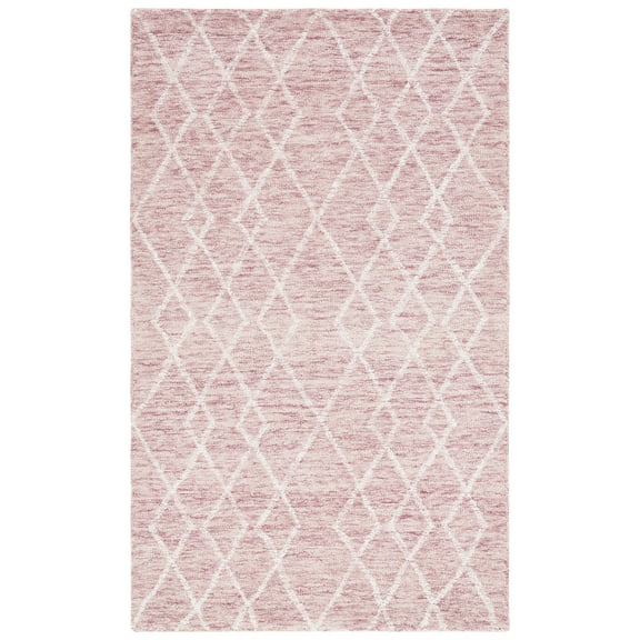 SAFAVIEH Metro Jenny Diamond Area Rug, Pink/Ivory, 4' x 6'