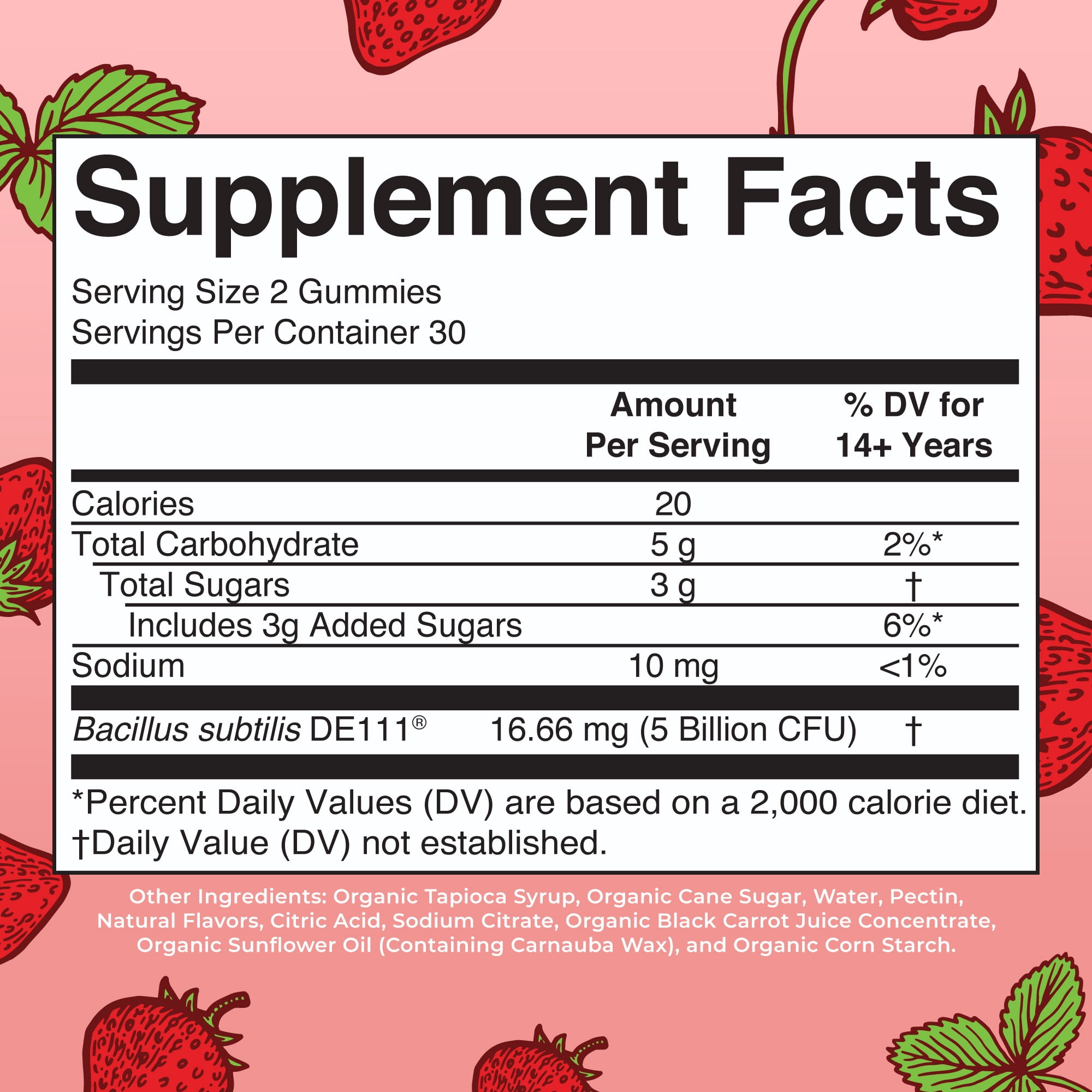 MaryRuth's Probiotic Gummies USDA Organic, 5 Billion CFU, Vegan, Gluten-Free, Dairy-Free for Digestive Health, 60 Count