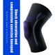 thumbnail image 5 of Eigraketly 1 Uds. Rodillera elástica 3D, Protector de rótula, rodillera de silicona con resorte, rodillera, baloncesto, correr, deporte, compresión, Gimnasios en casa morado negro METRO Eigraketly OD000641-06, 5 of 6