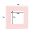 thumbnail image 3 of Soft Pink Acid Free 12x12 Picture Frame Mats with White Core Bevel Cut for 8x8 Pictures - Fits, 3 of 4